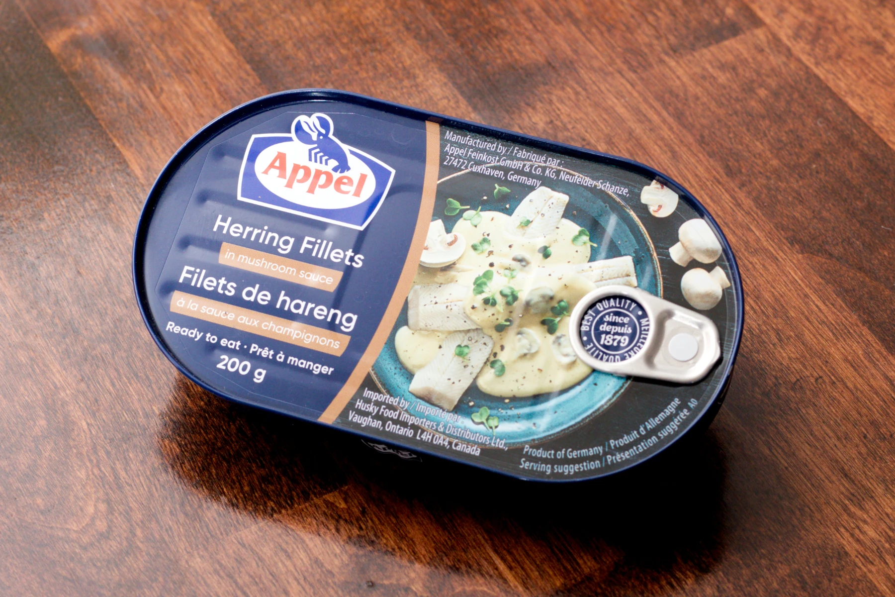 Appel Herring Fillets in Mushroom Sauce
