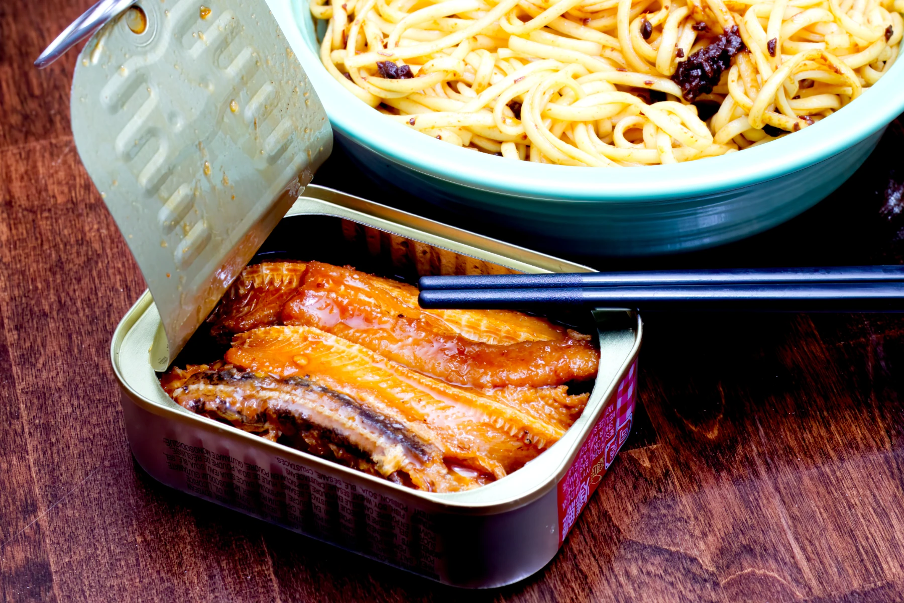 Nice sheen on the eel fillets