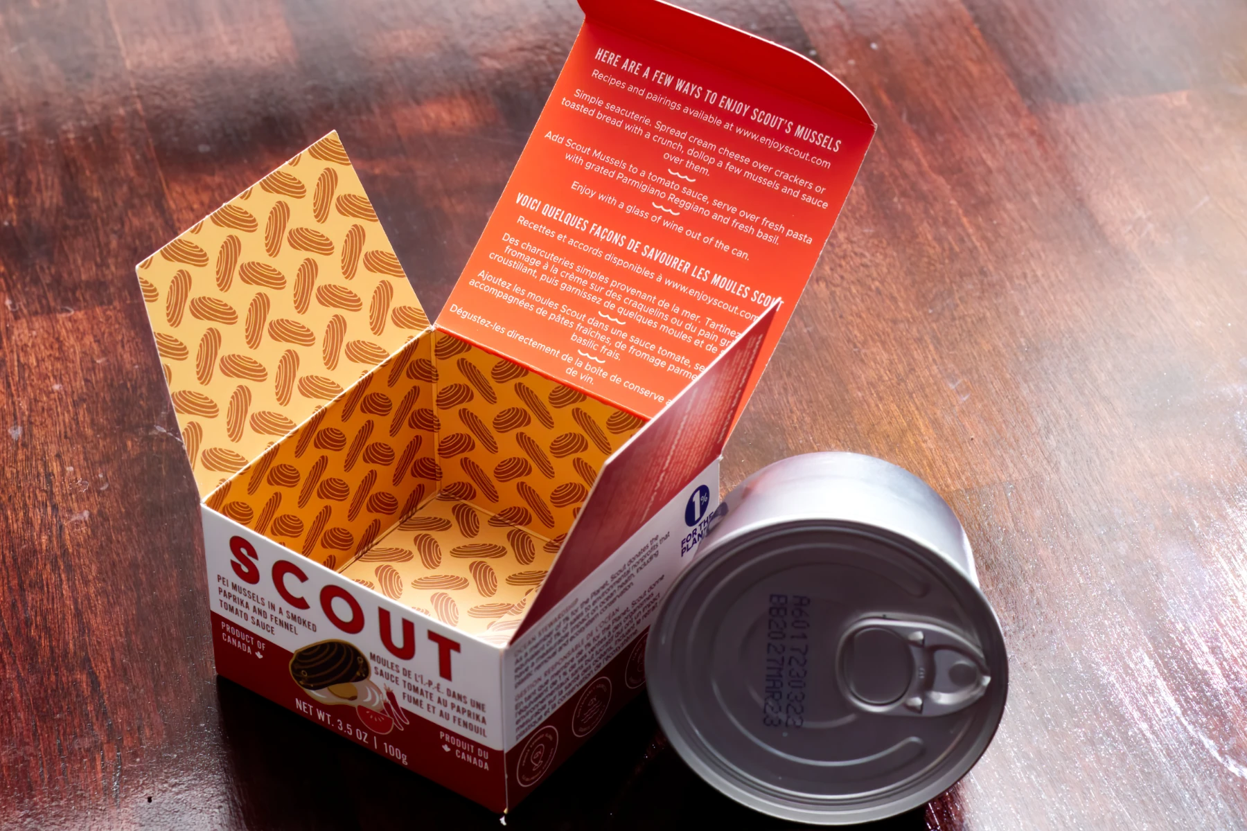 Showcasing the outer packaging